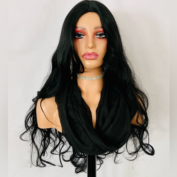 No Further Discount ☺️ Long Black “Put On & Go” Synthetic Wig for Daily Wear… - Picture 5 of 10